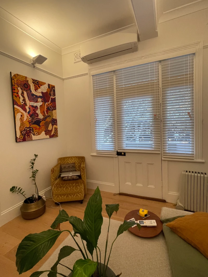 Jim's Express Services White Venetians